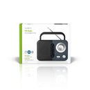 Nedis RDFM1300GY Fm-radio 2,4 W Draaggreep Zwart / Grijs