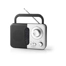 Nedis RDFM1300WT Fm-radio 2,4 W Draaggreep Zwart / Wit