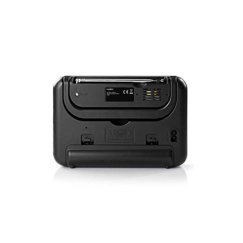 Nedis RDFM1300WT Fm-radio 2,4 W Draaggreep Zwart / Wit