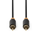Nedis CABP24170AT10 Digitale Audiokabel Rca Male - Rca Male 1,0 M Antraciet