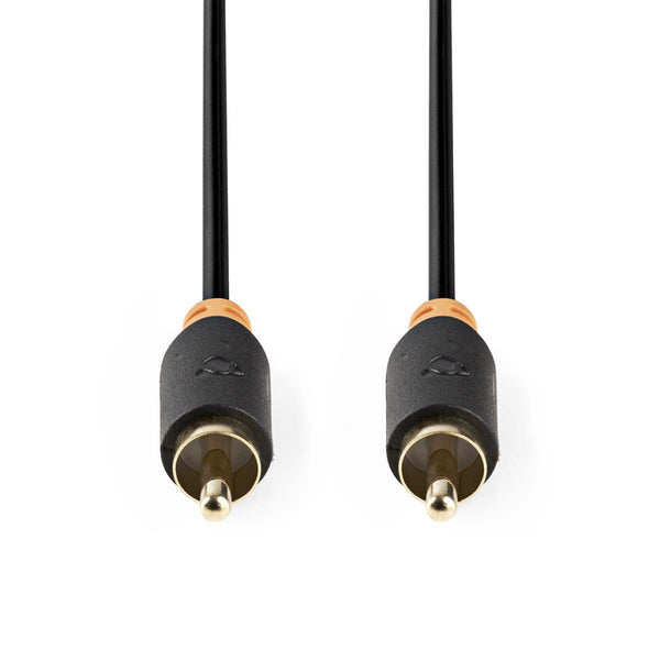 Nedis CABP24170AT10 Digitale Audiokabel Rca Male - Rca Male 1,0 M Antraciet