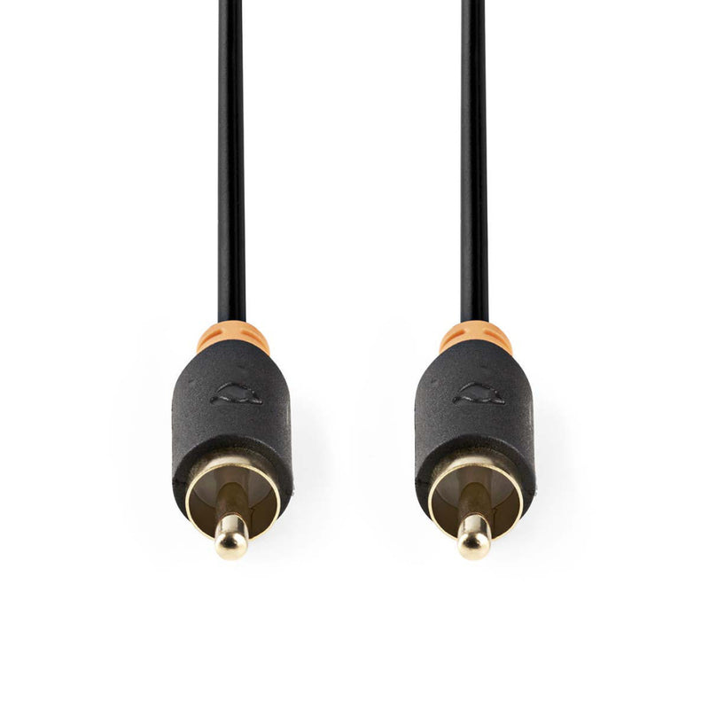 Nedis CABP24170AT10 Digitale Audiokabel Rca Male - Rca Male 1,0 M Antraciet
