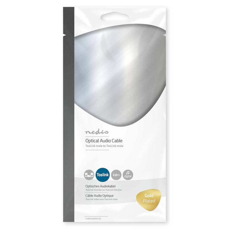 Nedis CABP25000AT20 Optische Audiokabel Toslink Male - Toslink Male 2,0 M Antraciet