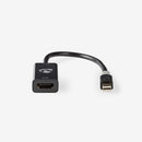 Nedis CCBP37650AT02 Mini-displayport - Hdmi-kabel Mini-displayport Male - Hdmi?-uitgang 0,2 M Antra