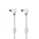 Nedis CSBP40010WT50 Coaxkabel 100 Db Iec (coax) Male - Iec (coax) Female 5,0 M Wit