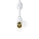 Nedis CSBP40015WT20 Coaxkabel 100 Db Iec (coax) Male - Iec (coax) Male 2,0 M Wit