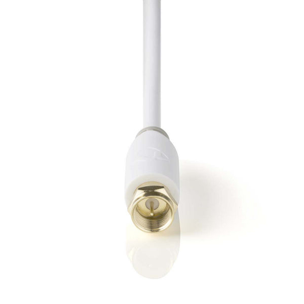 Nedis CSBP41000WT50 Satelliet- En Antennekabel F Male - F Male 5,0 M Wit