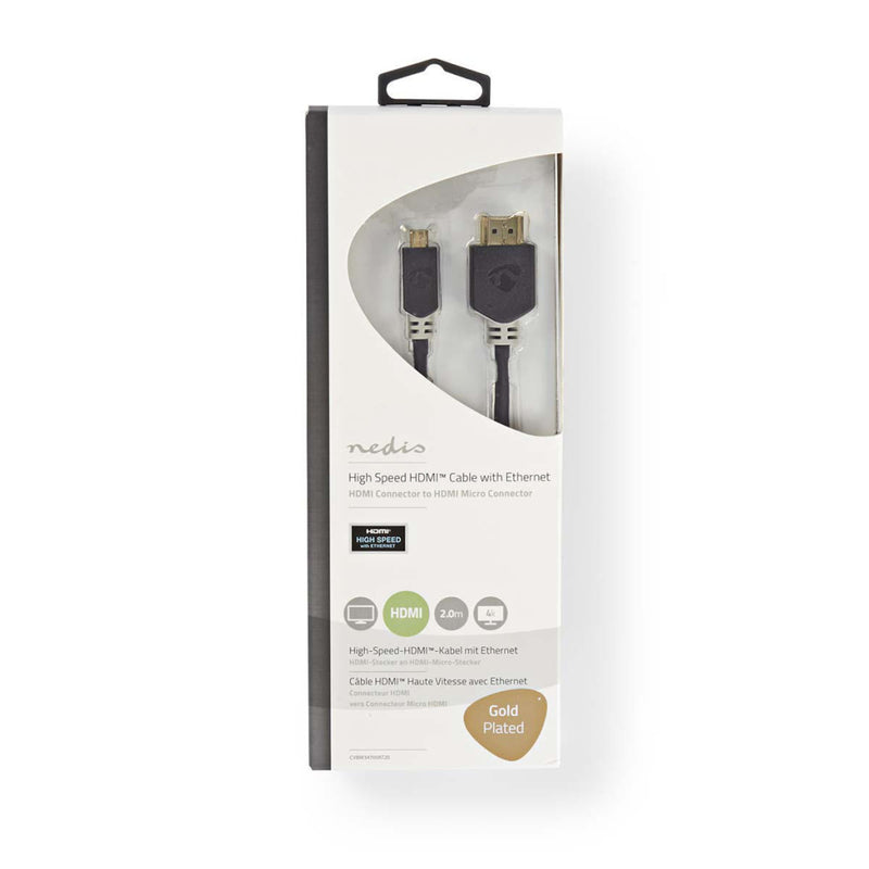 Nedis CVBP34700AT20 High Speed Hdmi?-kabel Met Ethernet Hdmi?-connector - Hdmi?-micro-connector 2,0