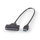 Nedis USARU3100BK Hardeschijfadapter Usb 3.0 Sata Voor Harde Schijven Van 2,5&quot;
