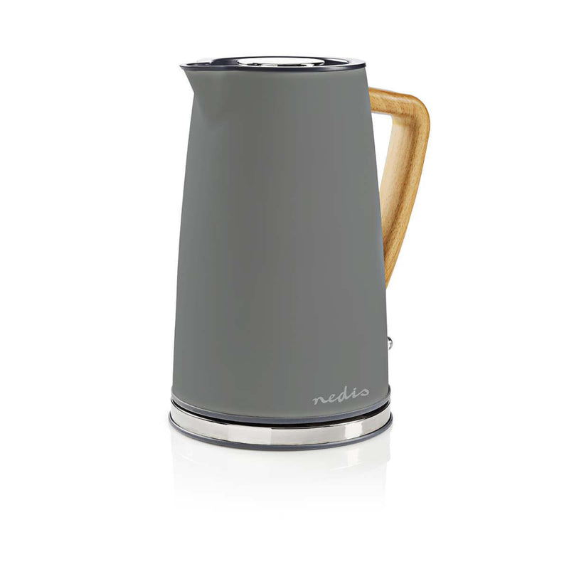 Nedis KAWK510EGY Waterkoker 1,7L 2200W Soft-Touch Grijs