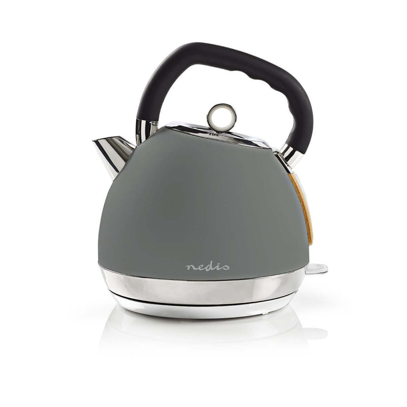 Nedis KAWK520EGY Waterkoker 1,8L 2200W Soft-Touch Grijs