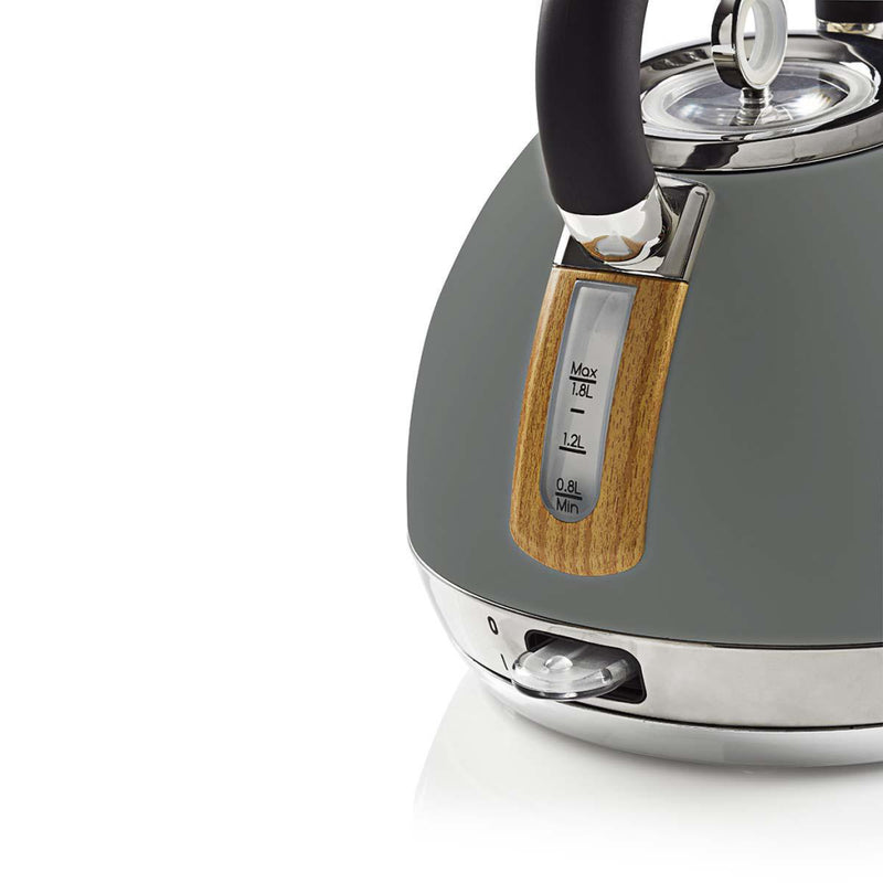Nedis KAWK520EGY Waterkoker 1,8L 2200W Soft-Touch Grijs