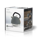 Nedis KAWK520EGY Waterkoker 1,8L 2200W Soft-Touch Grijs