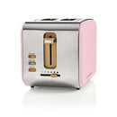 Nedis KABT510EPK Broodrooster 2 Brede Sleuven Soft-touch Roze