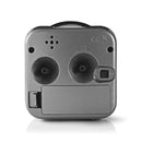 Nedis CLDK005GY Analoge Bureauklok Met Alarm Vierkant Grijs