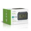 Nedis CLDK003GY Digitale Bureauklok Achtergrondverlichting Grijs