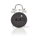 Nedis CLDK007WT Analoge Bureauklok Metaal Wit