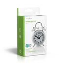 Nedis CLDK007WT Analoge Bureauklok Metaal Wit