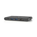 Nedis TCARFD200BK Dockingstation Usb-c&trade; 2x Usb-c&trade; / 2x Usb 3.0 / Vga / Hdmi&trade; / Ka