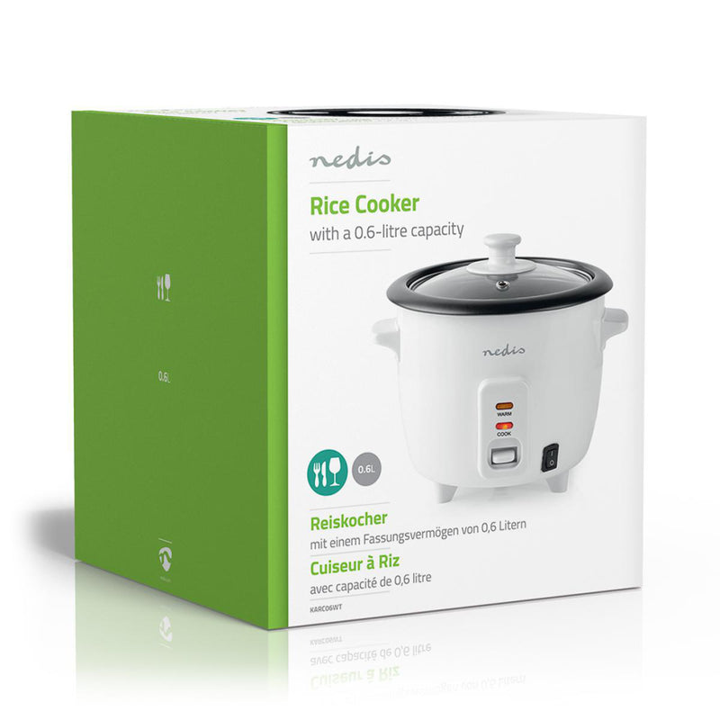Nedis KARC06WT Rijstkoker 300 Watt 0,6 L Wit