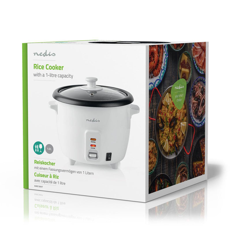 Nedis KARC10WT Rijstkoker 400 Watt 1,0 L Wit