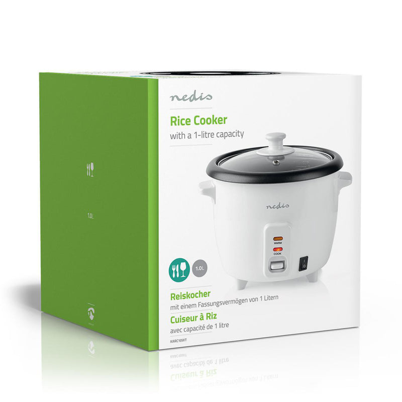 Nedis KARC10WT Rijstkoker 400 Watt 1,0 L Wit