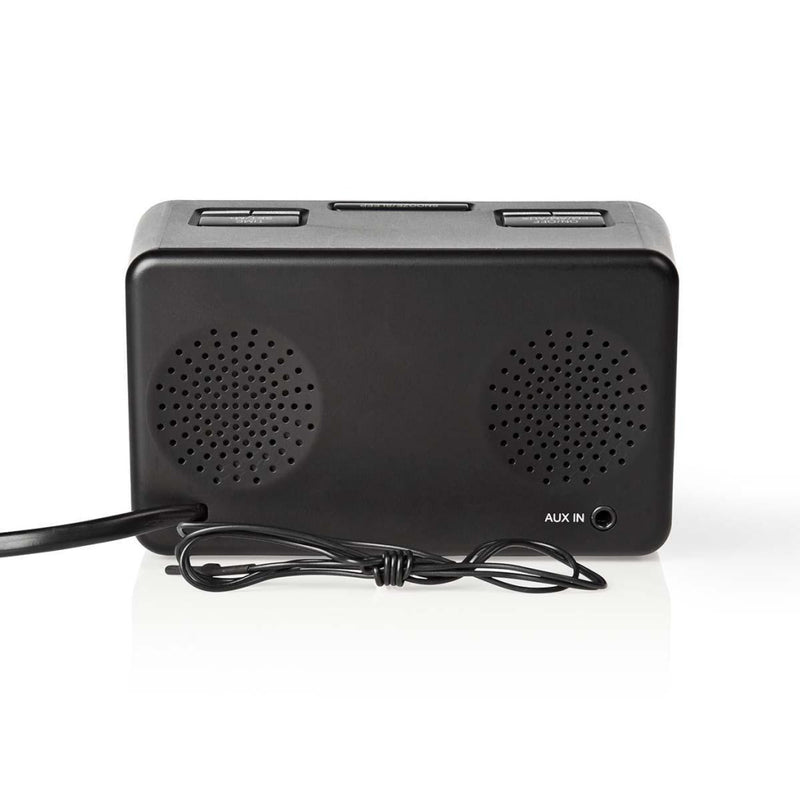 Nedis CLAR002BK Digitale Wekkerradio Led Van 0,9&quot; Fm 20 Voorkeuze-instellingen Sluimeren