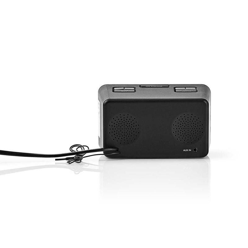 Nedis CLAR002BK Digitale Wekkerradio Led Van 0,9&quot; Fm 20 Voorkeuze-instellingen Sluimeren