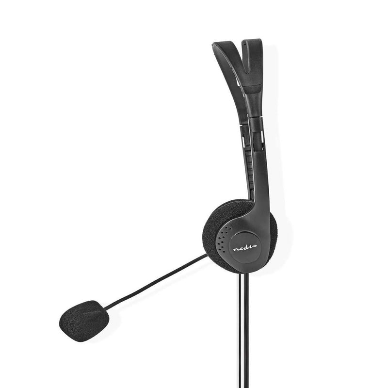Nedis CHST100BK Pc-headset On-ear 2x 3,5 Mm Connectoren 2,0 M Zwart