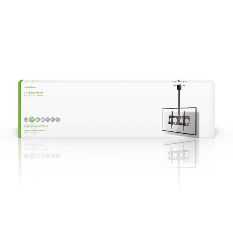 Nedis TVCM1350BK Draai- En Kantelbare Tv-plafondbeugel 42-65&quot; Max. 45 Kg Verstelbare Hoogte
