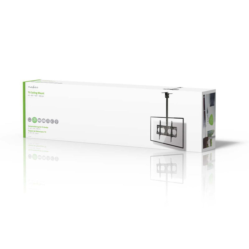 Nedis TVCM1350BK Draai- En Kantelbare Tv-plafondbeugel 42-65&quot; Max. 45 Kg Verstelbare Hoogte