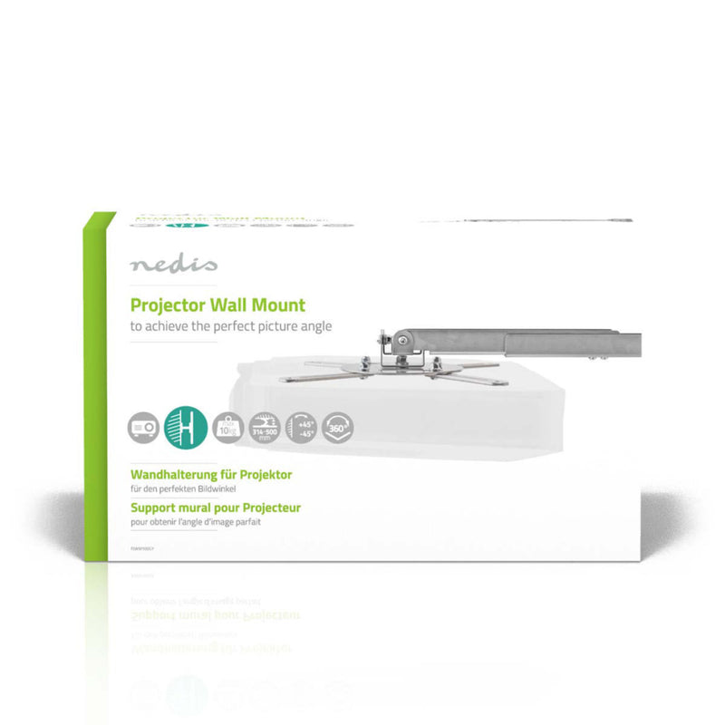 Nedis PJWM100GY Muurbeugel Voor Projector 360&deg; Draaibaar Max. 10 Kg Afstand Tot De Muur 314 - 5
