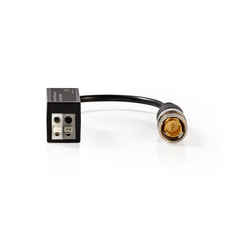 Nedis CCTVCON10BK Cctv-beveiligingsvideobalun Full Hd - Bnc 2-draden