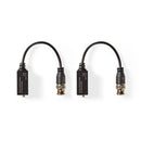 Nedis CCTVCON10BK Cctv-beveiligingsvideobalun Full Hd - Bnc 2-draden