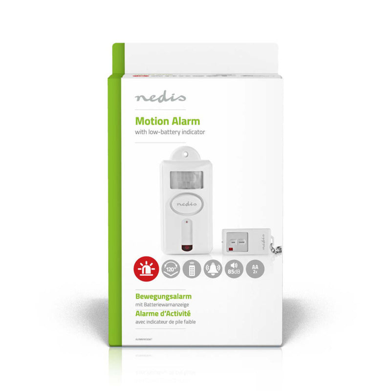 Nedis ALRMMW30WT Security Bewegingsalarm Alarm/deurbel Op Afstand Aan/uit Op Afstand