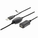 Nedis CCGP60EXTBK200 Actieve Usb 2.0-verlengkabel A Male - A Female 20 M Zwart