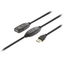 Nedis CCGP60EXTBK250 Actieve Usb 2.0-verlengkabel A Male - A Female 25 M Zwart