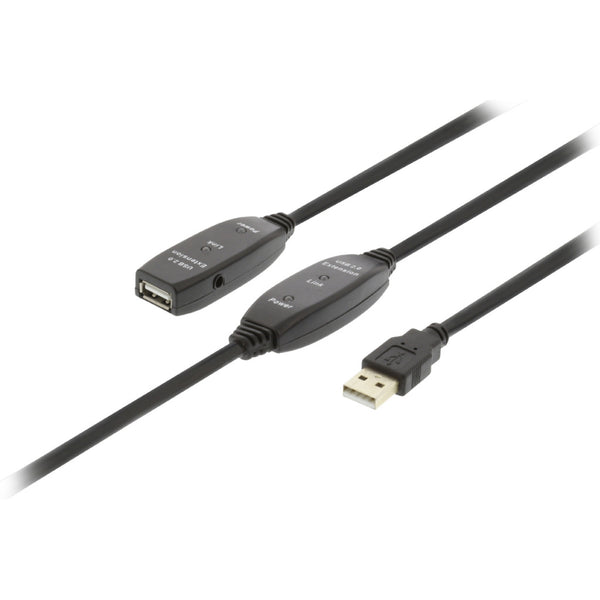 Nedis CCGP60EXTBK300 Actieve Usb 2.0-verlengkabel A Male - A Female 30 M Zwart
