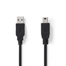 Nedis CCGP60300BK10 Usb 2.0-kabel A Male - Mini 5-pins Male 1,0 M Zwart