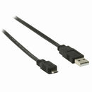 Nedis CCGP60505BK10 Platte Usb 2.0-kabel A Male - Micro-b Male 1,0 M Zwart