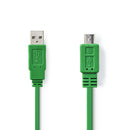 Nedis CCGP60410GN10 Usb 2.0-kabel A Male - Micro-b Male 1,0 M Groen