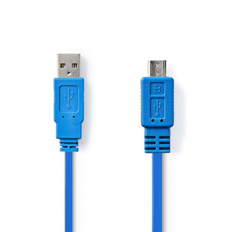 Nedis CCGP60410BU10 Usb 2.0-kabel A Male - Micro-b Male 1,0 M Blauw