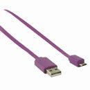 Nedis CCGP60410VT10 Usb 2.0-kabel A Male - Micro-b Male 1,0 M Paars