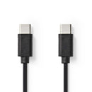 Nedis CCGP60700BK10 Usb 2.0-kabel Type-c? Male - Type-c? Male 1,0 M Zwart