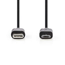 Nedis CCGP60750BK10 Usb 2.0-kabel Type-c? Male - Micro-b Male 1,0 M Zwart