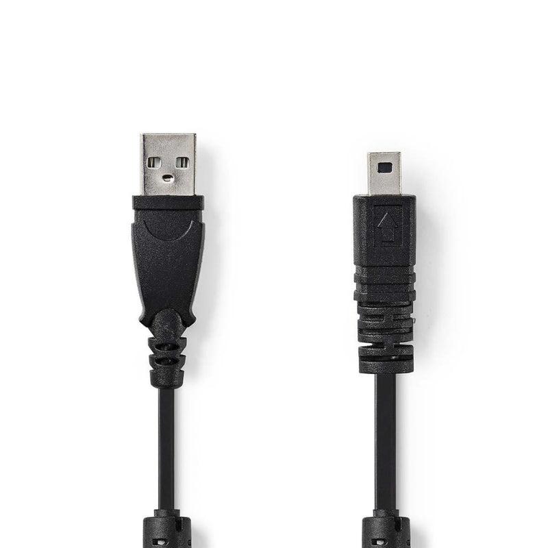 Nedis CCGP60810BK20 Datakabel Voor Camera's Usb-a Male - Uc-e6 8-pins Male 2,0 M Zwart