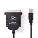 Nedis CCGP60880BK20 Printerkabel Usb Usb-a Male - Centronics 36-pins Male 2,0 M Zwart
