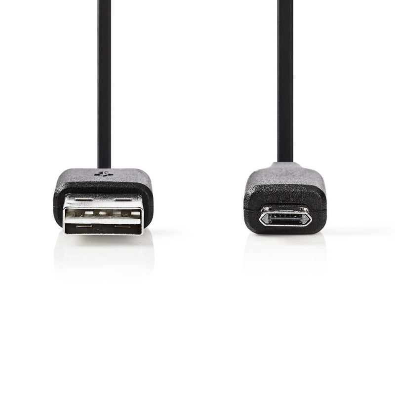 Nedis CCGP60515BK02 On-the-go Usb 2.0-kabel Micro-b Male - A Female 0,2 M Zwart