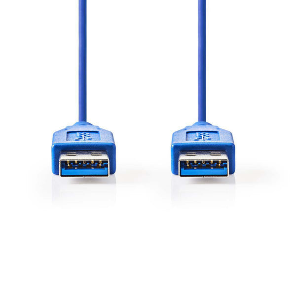 Nedis CCGP61000BU10 Usb 3.0-kabel A Male - A Male 1,0 M Blauw