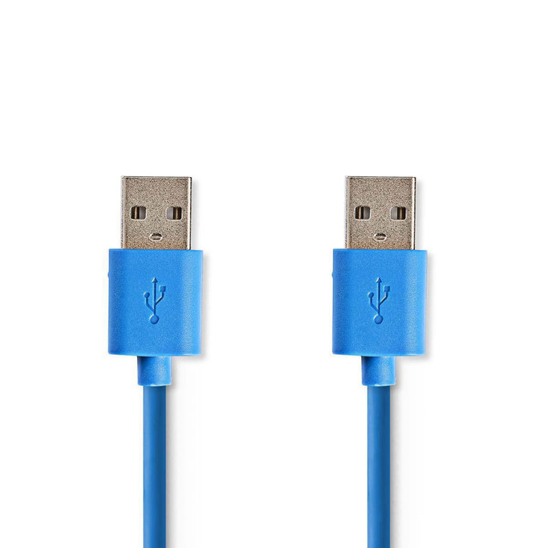 Nedis CCGP61000BU10 Usb 3.0-kabel A Male - A Male 1,0 M Blauw